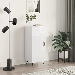 830414 vidaXL Aparador 34,5x34x90 cm derivados de madeira branco brilhante