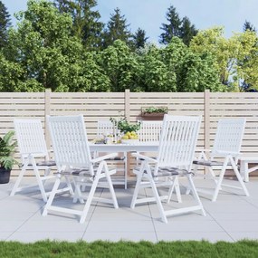 Almofadões cadeiras jardim 6pcs tecido oxford xadrez cinzento