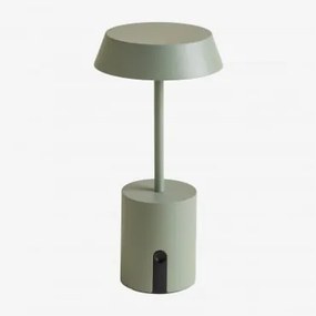 Lâmpada De Mesa Led Sem Fio Para Exterior Uliana Celadon Mousse - Sklum