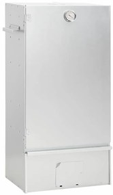 Defumador com mesa aço galvanizado