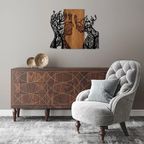 Acessório Decorativo de Parede Tree Woman And Man – Nogueira/Preto – 5