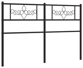 Cabeceira de cama 140 cm metal preto