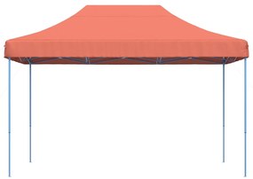 Tenda para festas pop-up dobrável 410x279x315 cm terracotta