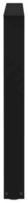 Pernas para mesa de jantar em V 3 peças, preto, 80x(72-73,3) cm, aço