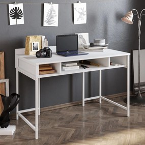 Secretária Tumata – Branco – 119,5 cm x 65,2 cm x 62 cm