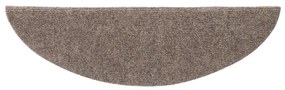 Tapetes de escada adesivos 15 pcs 65x21x4 cm agulhado creme