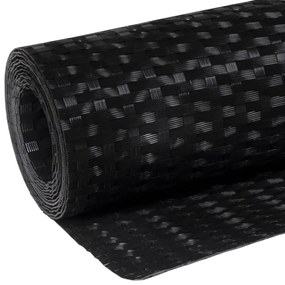 Tela de varanda 400x90 cm vime PE preto