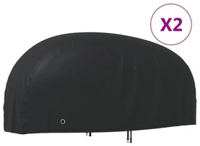 vidaXL Capas para motociclo 2 pcs 220x95x110 cm tecido oxford 210D
