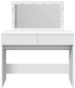 Toucador com LEDs 100x40x120 cm branco