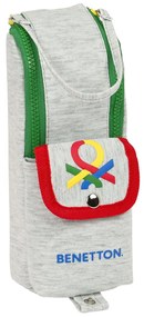 Bolsa Escolar Benetton Pop Cinzento (6 X 21 X 6 cm)