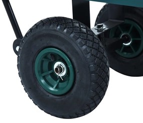 Carrinho de mão para jardim 350 kg verde