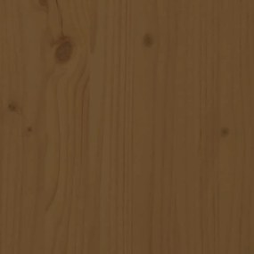 Sofá-cama 80x200 cm madeira de pinho maciça castanho mel