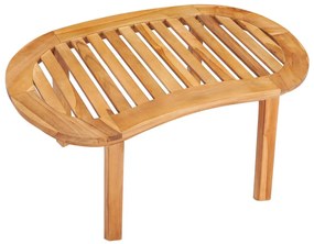 Mesa de centro 90x50x45 cm madeira de teca maciça