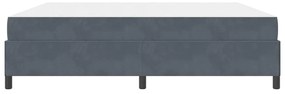 Estrutura da Cama Branco e Cinza Claro 200 x 200 cm Veludo