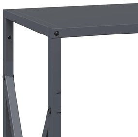 Suporte para lenha 34x25x70 cm aço laminado a frio antracite