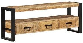 Móvel de TV 120x30x45 cm madeira de mangueira maciça