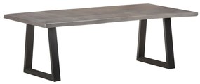 vidaXL Mesa de centro com arestas vivas 115x60x40 cm acácia maciça