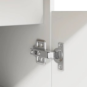 Mesa vidaXL Branca 140x49x76 cm Madeira engenheirada