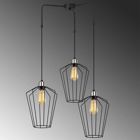 Candeeiro de Teto Fener – Preto Níquel – 68 x 25 cm