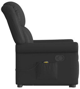 Poltrona massagens reclinável elevatória couro artificial