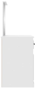 Toucador com espelho 90x50x132,5 cm derivados de madeira branco