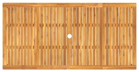Conjunto de Jantar para Jardim 9 pcs Castanho 180 x 90 x 75 cm