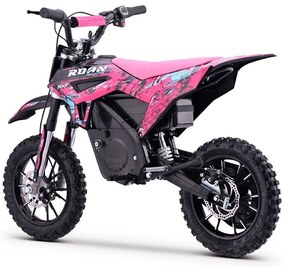 Mini moto elétrica para crianças 550W ROAN RXF (24V-12AH) AGM 10/10 Rosa