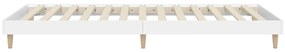 Estrutura de cama 75x190 cm derivados de madeira branco