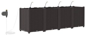 Jardineiras de Jardim 1 pc Castanho 160 x 40 x 52 cm Plástico