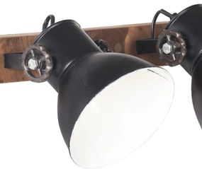 Candeeiro de parede industrial 90x25 cm E27 preto