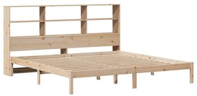 Cama com estante sem colchão 180x200 cm pinho maciço