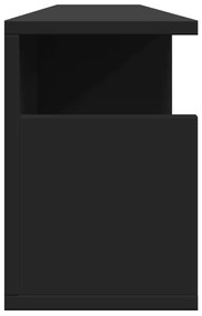 Armário parede 100x20x30 cm derivados de madeira preto