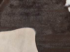 Tapete em pele sintética de vaca castanha e branca 150 x 200 cm BOGONG Beliani