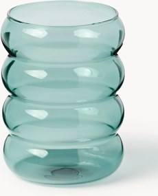 Copos em vidro borossilicato artesanais Bubbly, conjunto de 4