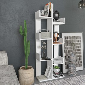 Estante Luisa – Branco – 50 cm x 22 cm x 137 cm