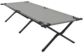 Cama Solar Dobrável com Bolsa Cinza 600D, Tecido Oxford