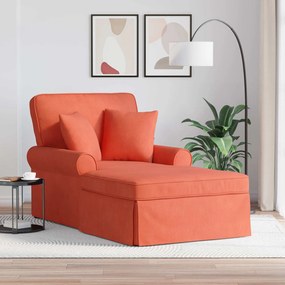 vidaXL Chaise Lounge com Saia Laranja Vermelho 91 x 157 x 91 cm