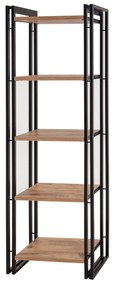 Estante Cosmo – Pinheiro Atlântico Preto – 60x180x35 cm