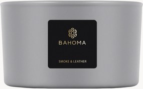 Vela perfumada com três pavios Smoke & Leather (fresia, flor de tília)
