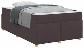 Estrutura de cama com colchão Castanho escuro 120 x 200 cm