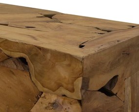 Mesa de centro 90x50x30 cm teca genuína castanho