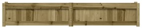 Vaso/floreira de jardim 180x31x31cm madeira de pinho impregnada