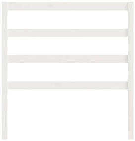 Cabeceira de cama 95x4x100 cm pinho maciço branco