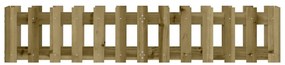 Canteiro elevado c/ design cerca 150x30x30 cm pinho impregnado