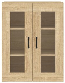 Móveis de parede 2 pcs derivados de madeira carvalho sonoma