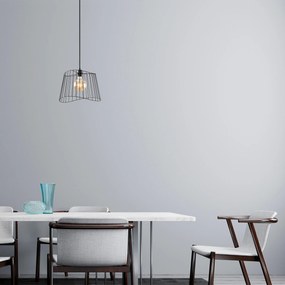 Candeeiro de Teto Byisoo – Preto – 40 x 40 cm