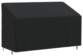 vidaXL Capa para sofá de 3 lugares 165x70x65/94 cm 420D oxford preto