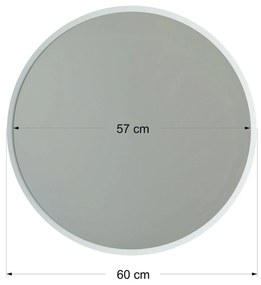 Espelho A706 – Branco – 60 cm x 60 cm x 2,2 cm