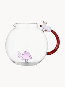 Jarro em borosilicato artesanal Tabby Cat, 2,4 L