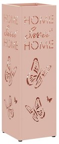 Suporte para Guarda-Chuva Rosa Metal Médio Inserções Decorativas